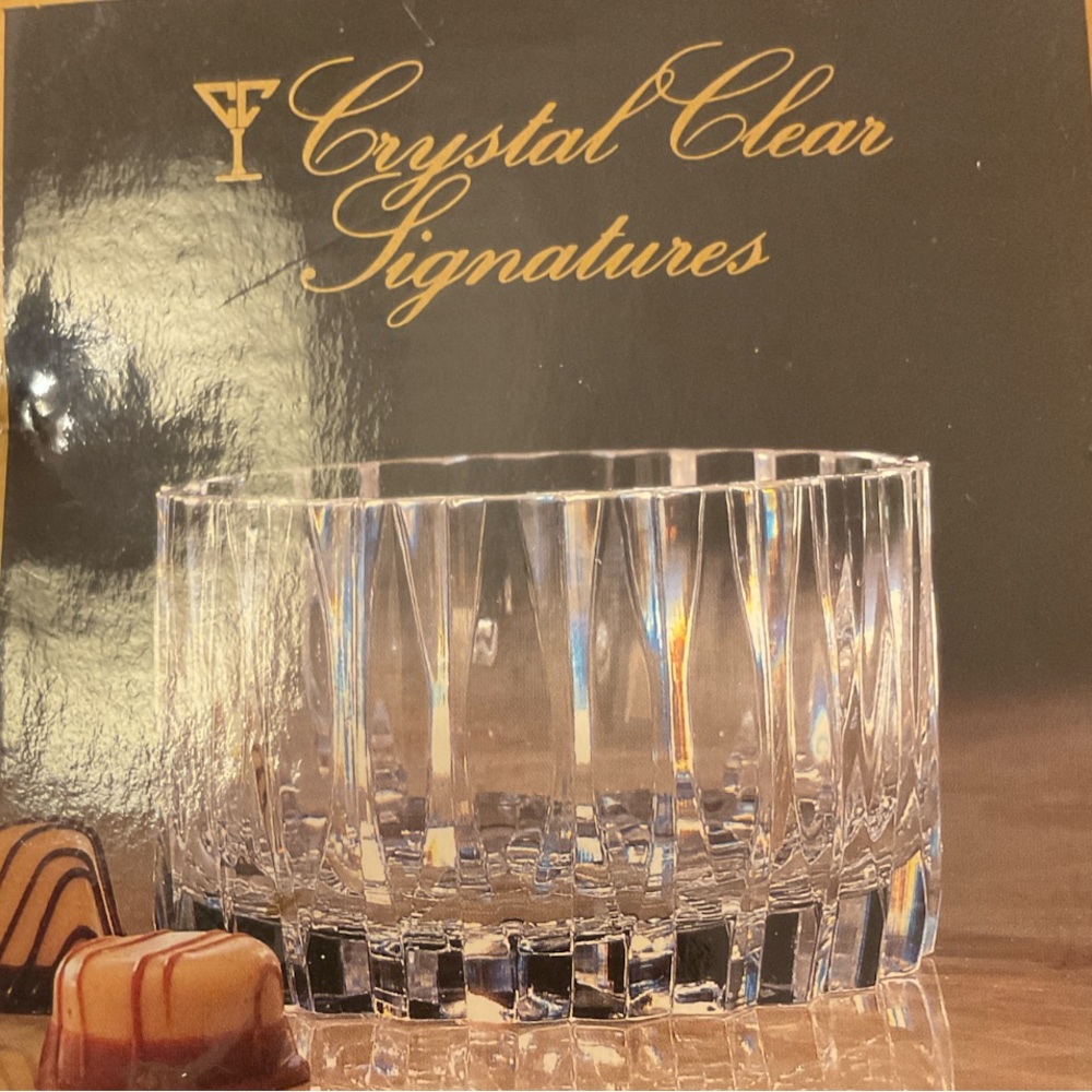 Crystal Clear Signatures Lead Crystal Candy Bowl NWT